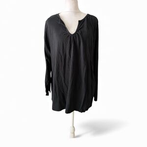Cacique Black Women's Tunic Top size 22/24